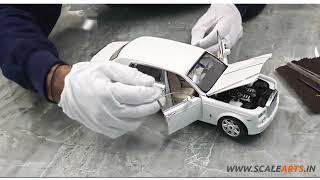 Unboxing 2012 Rolls-Royce Phantom EWB white 1:18 Kyosho diecast scale model car collectible