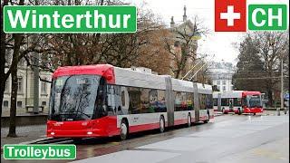  WINTERTHUR TROLLEYBUS / Winterthur O-Bus 2024【4K】