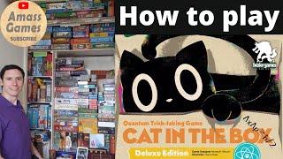 How to play Cat in the Box deluxe edition review AmassGames trick taking board game  #cute #cardgame