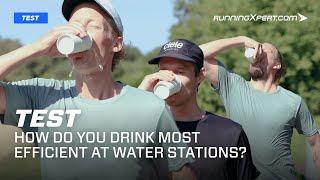 RunningXpert | Marathon tip: How do you drink most efficient at water stations?