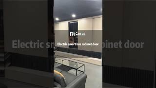 Electric smart automatic sliding door operator for TV cabinet. Home automation #door #cabinet