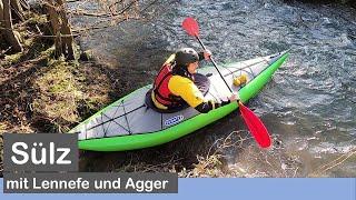 Wilde Wasser und befahrbare Wehre: die Sülz bei Köln im Gumotex Swing