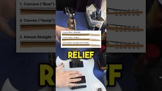 How To Check And Set Neck Relief On Your Guitar. #guitar #electricguitar #woodriteguitars