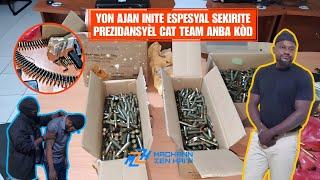 DCPJ kenbe yon polisye ak plizyè bwat katouch, 237 mil goud, 3 Telefòn nan yon machin