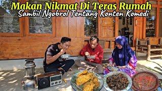 KEHIDUPANKU DI KAMPUNG.. SE NIKMAT INI MAKAN SEDERHANA DI TERAS RUMAH | MANGPEP VLOG