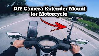 DIY Camera Extender Mount for Motorcycle | Nellywerkz TV