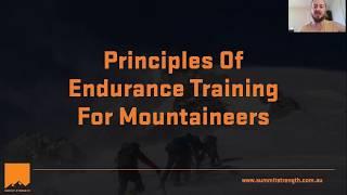 The Principles Endurance Training For Mountaineers