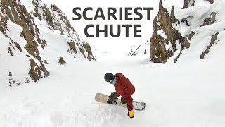 THE SCARIEST CHUTE SNOWBOARDING IN AUSTRIA