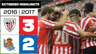 Athletic Club vs Real Sociedad (3-2) | 2016/17 Season - Extended Highlights