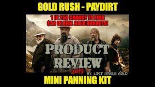 GOLD RUSH PAYDIRT - GOLD PAYDIRT REVIEW - MINI PANNING KIT - ? GOLD NUGGETS ?