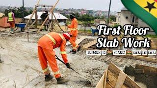 SOKOBAN PROJECT 1.2 | | First Floor Slab Work | | Building In GHANA 2024