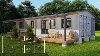 Containerhaus 60 qm 12x5 – Einfaches Landleben