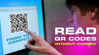 Read QR codes on your desktop or laptop screen without camera