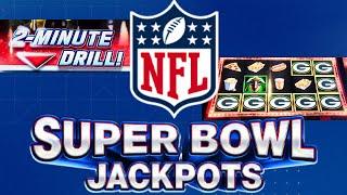 NFL SUPER BOWL JACKPOTS | 2 MINUTE DRILL PAID OFF!