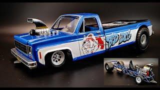 Chevy Squarebody Blown Hemi Pulling Truck 1/24 Scale Model Kit Build How To Assemble Paint Decal NEW