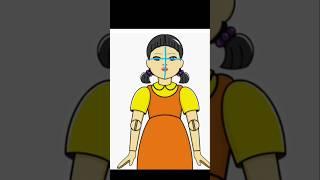 how to draw squid game doll  #drawing #squidgame