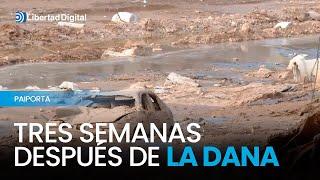 El agua sucia sigue inundándolo todo en Paiporta