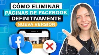 Como ELIMINAR UNA PÁGINA DE FACEBOOK 2024