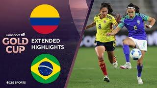 Colombia vs. Brazil: Extended Highlights | CONCACAF W Gold Cup I CBS Sports Attacking Third