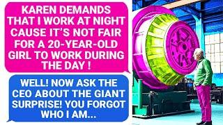 Karen Demands I Work At NIGHT Cause I am 20 y.o. GIRL! Ask the CEO Boss ! You Forgot Who I Am ! r/EP