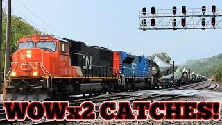 [4K] 3 TRAINS, 2 WOW CATCHES AT SUGAR CREEK!