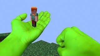 REALISTIC MINECRAFT - ANGRY HULK SAVES ALEX