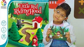 We play the Little Red Riding Hood game / 我们玩小红帽棋盘游戏 / 빨간모자 보드 게임