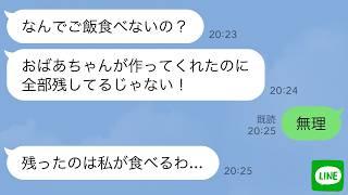 【LINE】義母の手料理を娘が突然食べなくなった…私「残すなんてダメ！」娘「無理」一口食べてみたら驚愕した【スカッとする話】