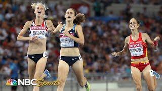 Jenny Simpson avoids crash, wins world title in classic 1500 finish | NBC Sports