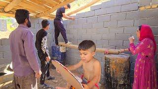 Continuing Milad and Mahin's Home Construction | Ajav's Illness & Milad Cuts Shadmehr's Hair