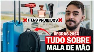 REGRAS MALA DE MÃO 10KG (2024): DÚVIDAS, DICAS, ERROS e ITENS PROIBIDOS | LIMITE BAGAGEM DE MÃO