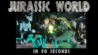 Jurassic World in 90 seconds (LEGO animation)