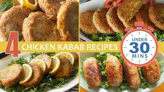 4 Quick Chicken Kabab Recipes under 30 Mins By Food Fusion