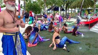 Key West Mermaid Festival 2023 - Mermaids & Mermen at the Splash Pad! ‍️