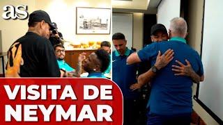 NEYMAR visita a la SELECCIÓN BRASILEÑA y a VINICIUS, RODRYGO, ENDRICK... | COPA AMÉRICA