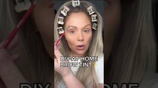 DIY At Home Brow Tint *NEVER Fill in Your Brows Again!* #shorts #beautyhacks #beauty #makeup #brows