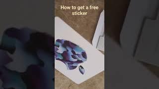 Free Apple Sticker? #asmr #satisfying #trending #shorts #viral #apple #sticker