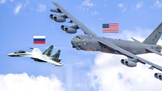 Russian Fighter Jet Attempt to Bully a USAF B-2 Bomber