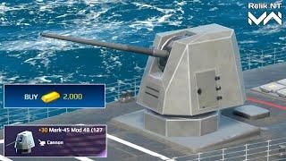 New Shop Cannon!! Mark-45 Mod 4B Review - Modern Warships Alpha Test
