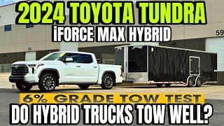 2024 Toyota Tundra iForce Max Towing Heavy Up 6% Grade With MPG: Why Do Hybrids Struggle Up Grades?