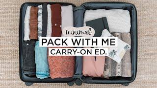 Minimalist PACK WITH ME | 1 Week In A Carry-On