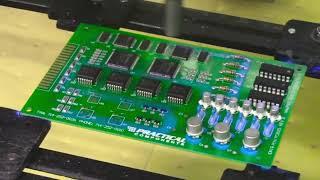 How to coating assembled PCB. Full automatic coating machine.