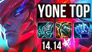 YONE vs SHEN (TOP) | 65% winrate, 9/2/8, Godlike | EUW Challenger | 14.14