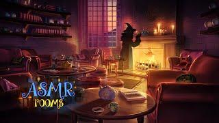 Divination Classroom Ambience - Harry Potter Inspired ASMR - Magical tea room Fireplace 1 hour