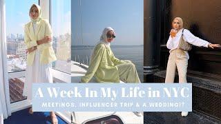 NYC Vlog | Week in My Life (Meetings, Influencer Trip, & a Wedding!?)