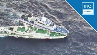 PH, China coast guard ships collide in West Philippine Sea | INQToday