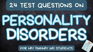 PMHNP Exam Review |  Personality Disorders quiz #personalitydisorder #borderlinepersonality #psychnp