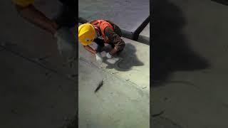 Injection crack//Repair injeksi retak beton sikadur 752