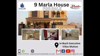 Buch Villas Multan 9 Marla Brand New Luxury House for Sale