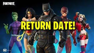 DC SKINS RETURN RELEASE DATE in FORTNITE ITEM SHOP! (DC Skins Returning 2024)